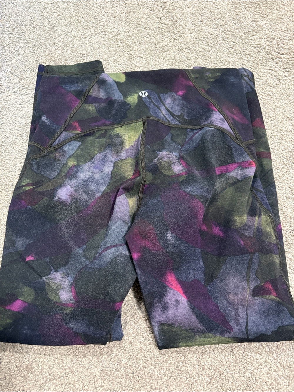 Lululemon Train Times 7/8 Pant *25" In Aura Dark Chrome Multi / Midnight Navy - Picture 5 of 7